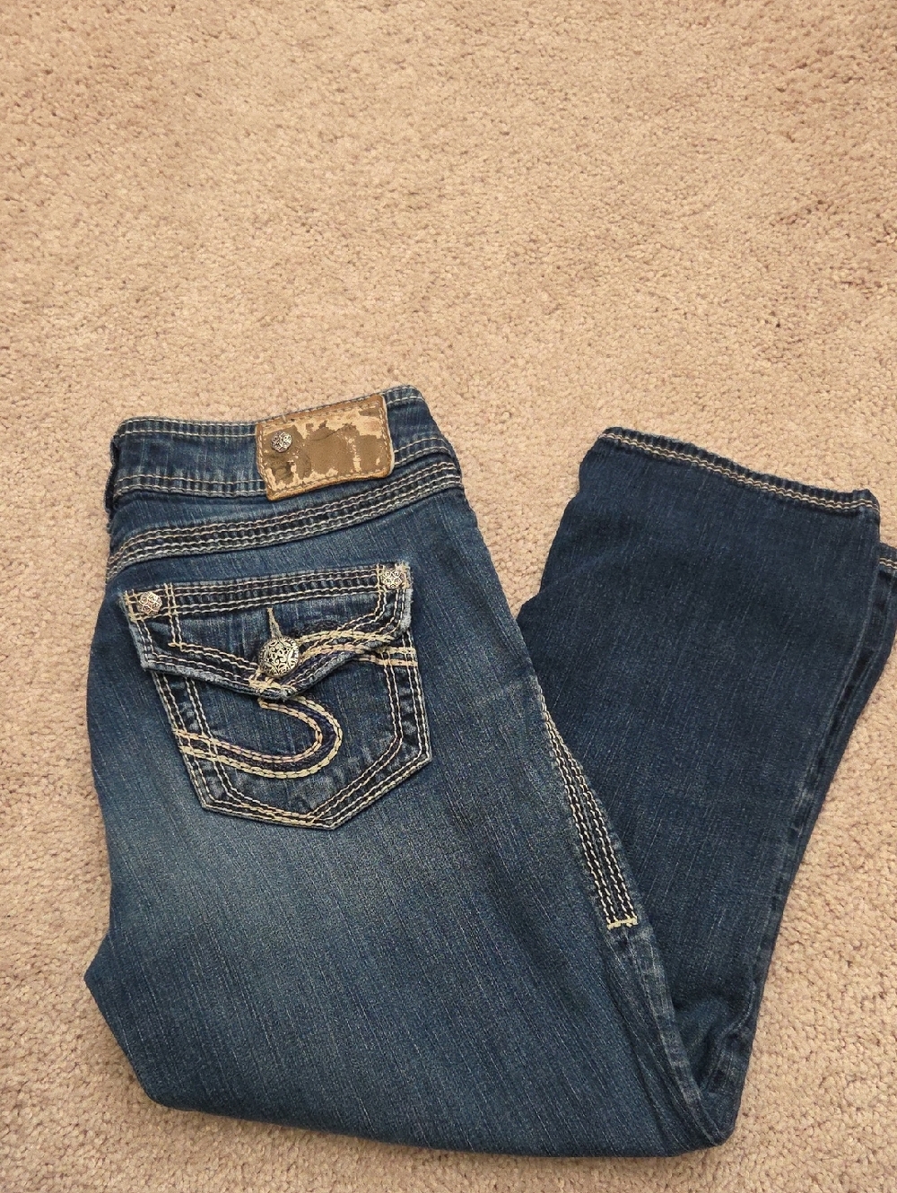 Silver Suki Surplus Capri Jeans